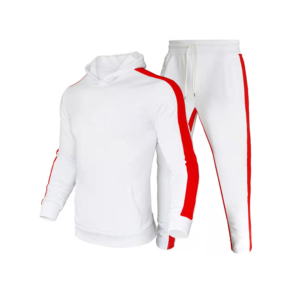 Hestic Sports Wear Men's Athletic Running Tracksuit Set Casual Full Zip Jogging Sweat Suit