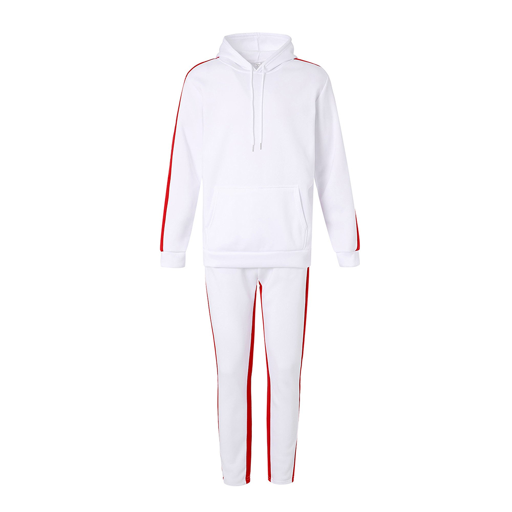 Hestic Sports Wear Men's Athletic Running Tracksuit Set Casual Full Zip Jogging Sweat Suit