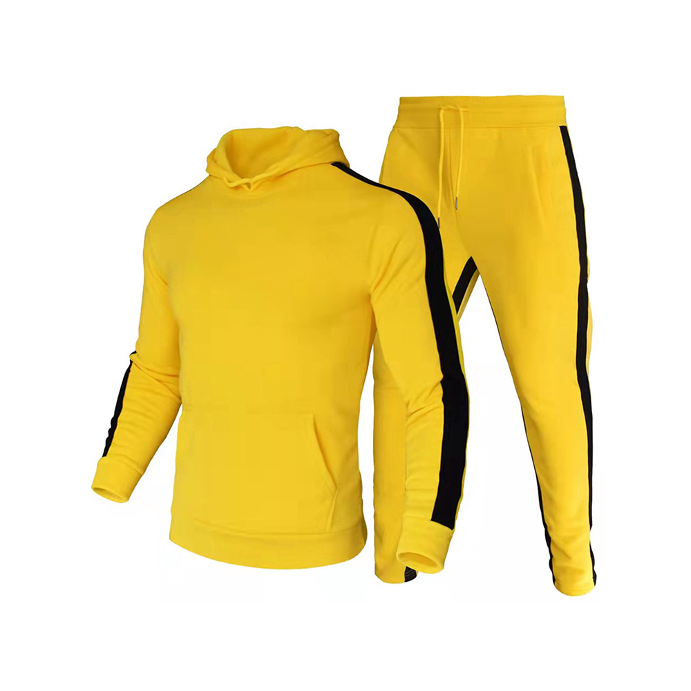 Hestic Sports Wear Men's Athletic Running Tracksuit Set Casual Full Zip Jogging Sweat Suit