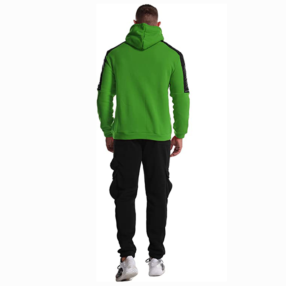 Hestic Sports Wear Men's Athletic Running Tracksuit Set Casual Full Zip Jogging Sweat Suit