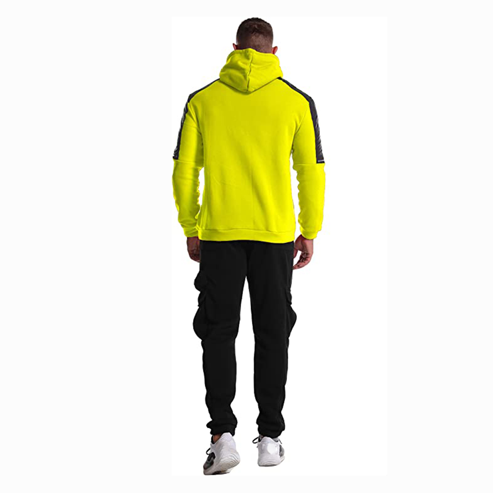 Hestic Sports Wear Men's Athletic Running Tracksuit Set Casual Full Zip Jogging Sweat Suit