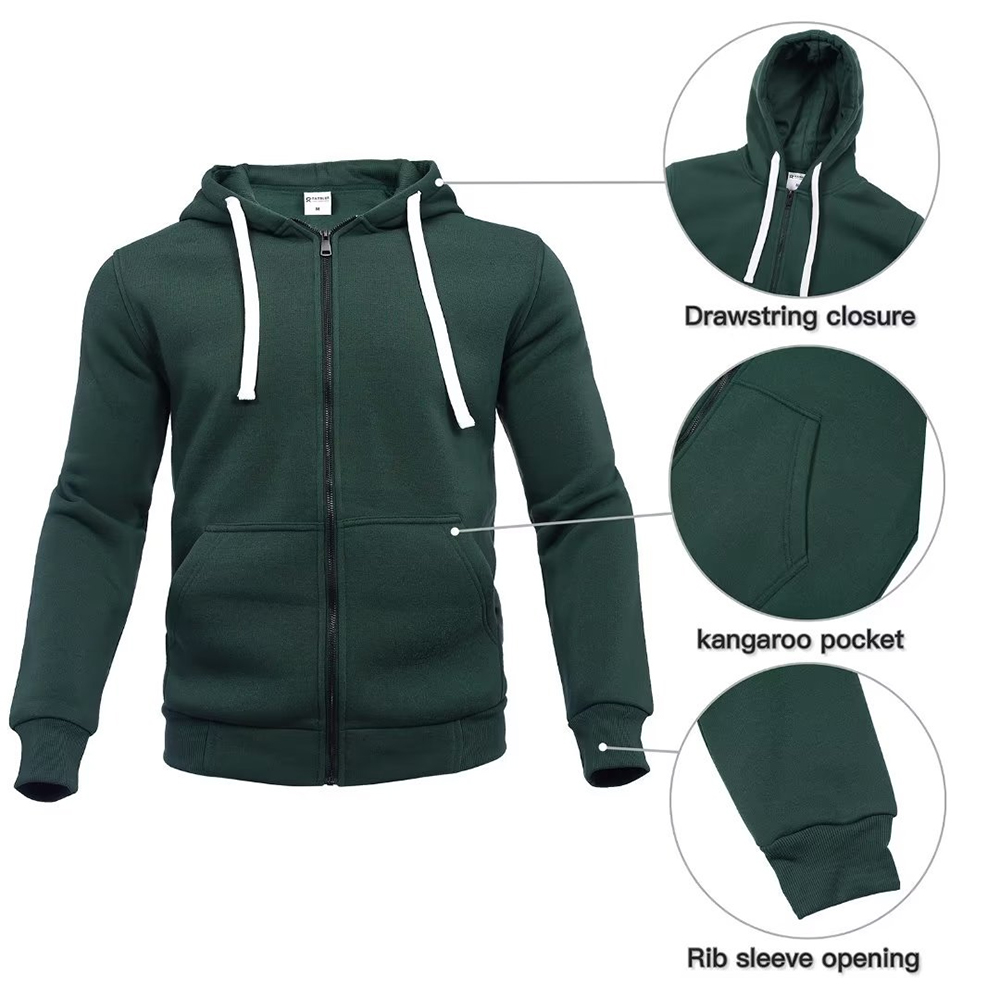 Hestic Sports Wear Men's Athletic Running Tracksuit Set Casual Full Zip Jogging Sweat Suit
