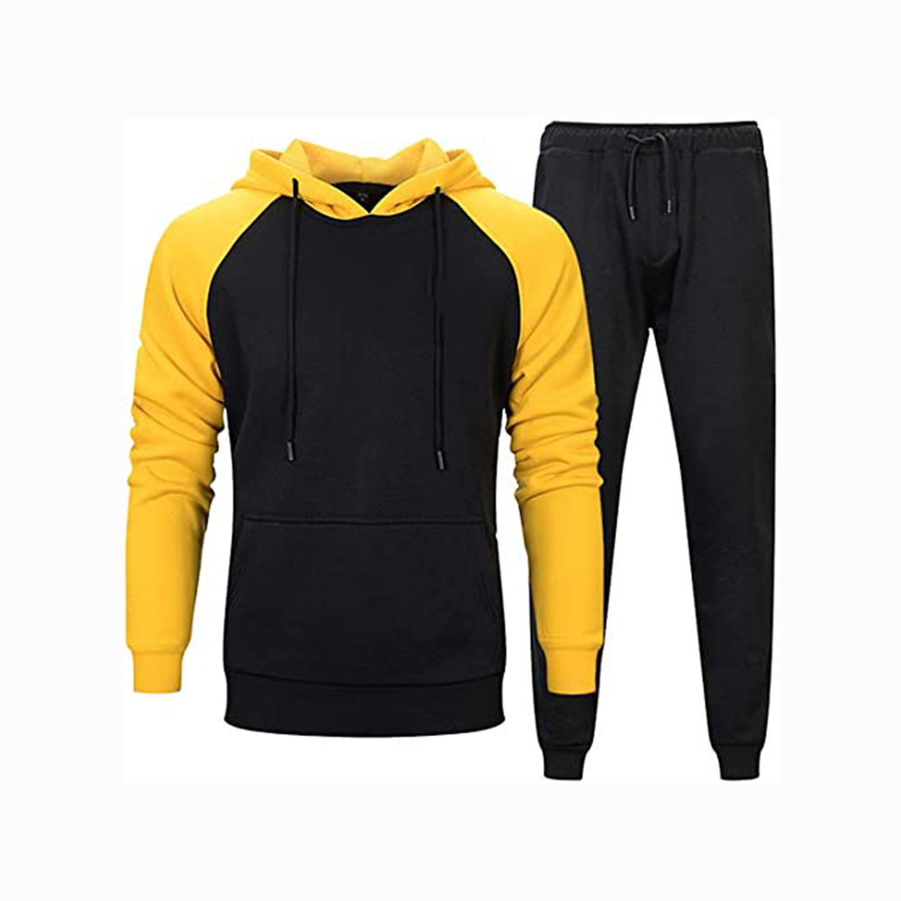 Hestic Sports Wear Men's Athletic Running Tracksuit Set Casual Full Zip Jogging Sweat Suit