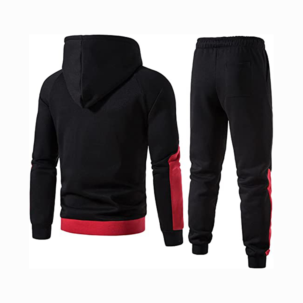 Hestic Sports Wear Men's Athletic Running Tracksuit Set Casual Full Zip Jogging Sweat Suit