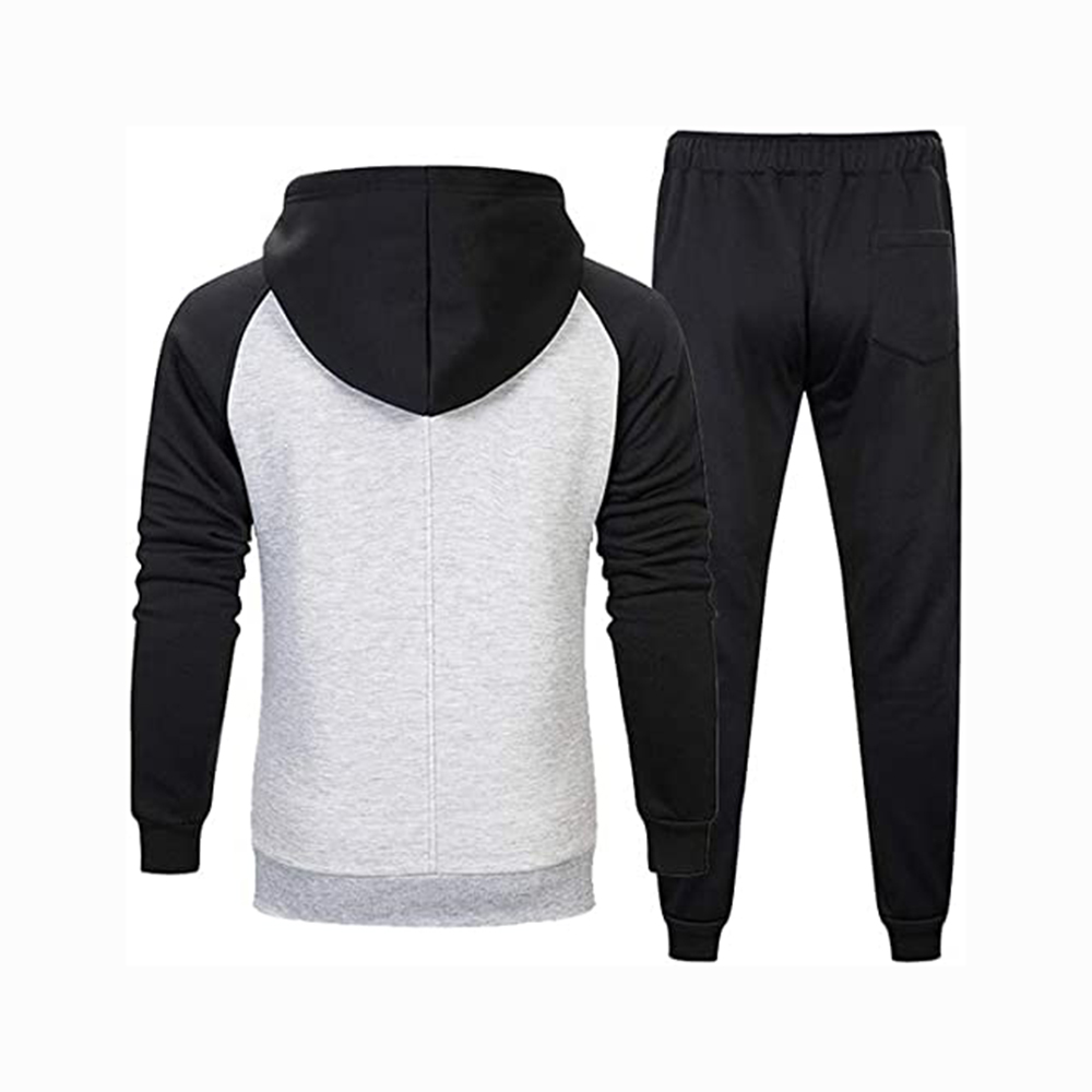 Hestic Sports Wear Men's Athletic Running Tracksuit Set Casual Full Zip Jogging Sweat Suit