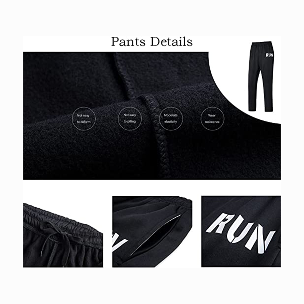 Hestic Sports Wear Men's Athletic Running Tracksuit Set Casual Full Zip Jogging Sweat Suit