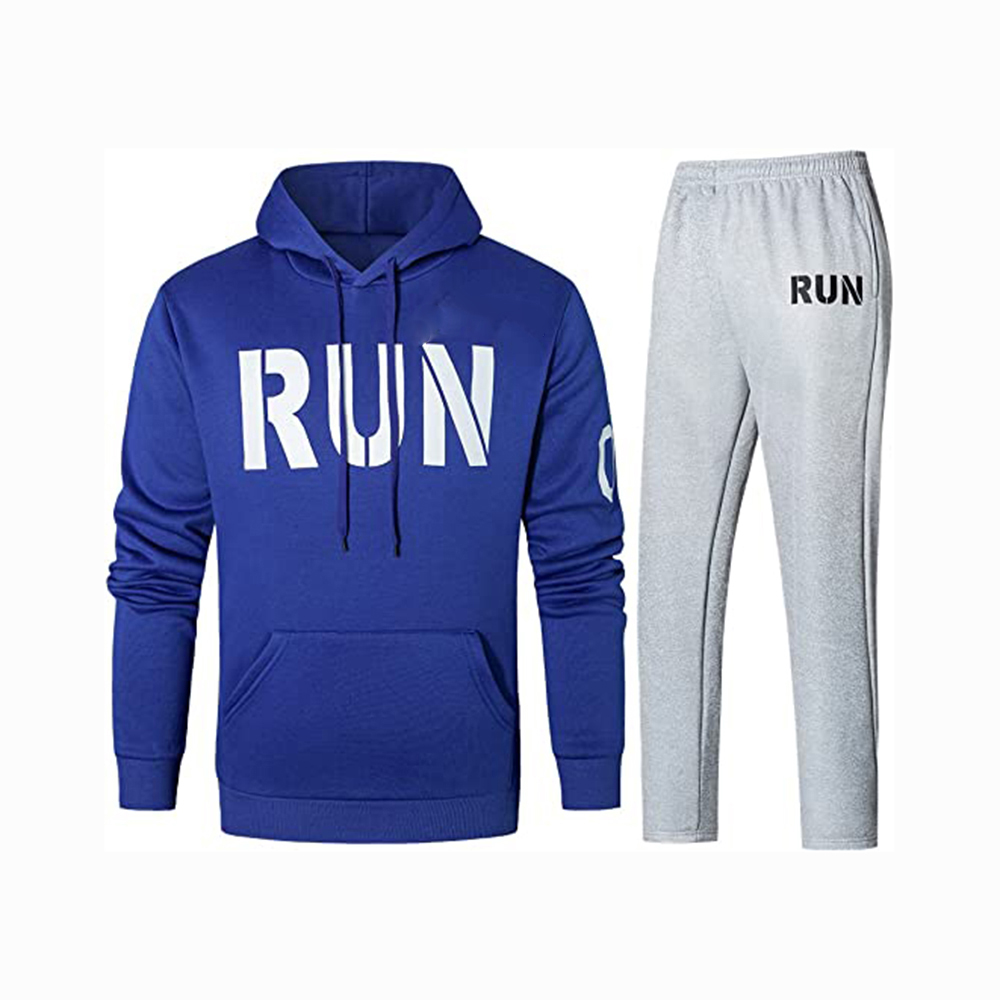 Hestic Sports Wear Men's Athletic Running Tracksuit Set Casual Full Zip Jogging Sweat Suit