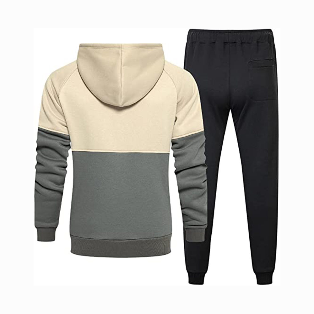 Hestic Sports Wear Men's Athletic Running Tracksuit Set Casual Full Zip Jogging Sweat Suit