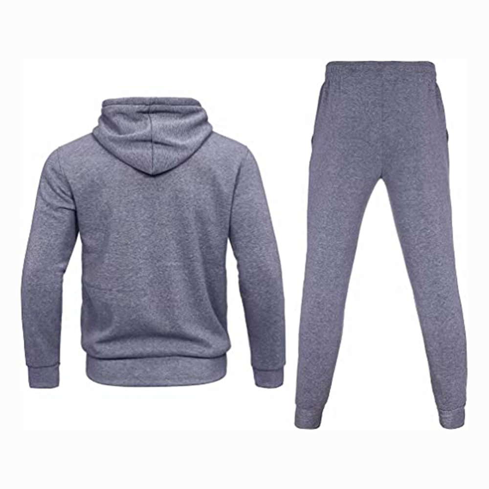 Hestic Sports Wear Men's Athletic Running Tracksuit Set Casual Full Zip Jogging Sweat Suit