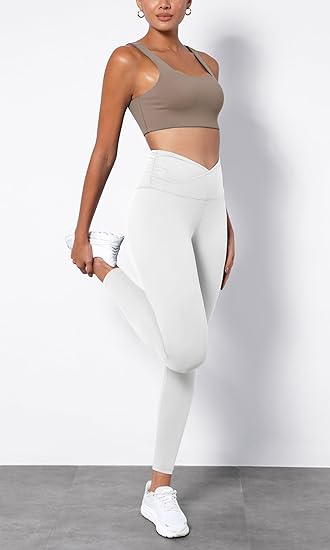 Hestic Sports Wear Women's Soft High Waisted Leggings Tummy Control Yoga Pants High waist butt lifting custom yoga pants