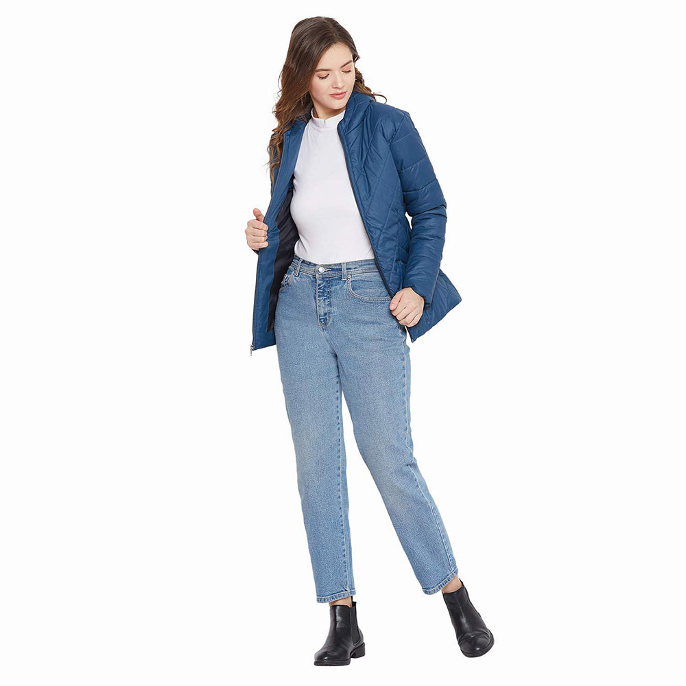 Hestic Sports Wear Newest Stylish Fashion Womens Down Coat Customized Logo Down Jacket puffer jacket men custom logo