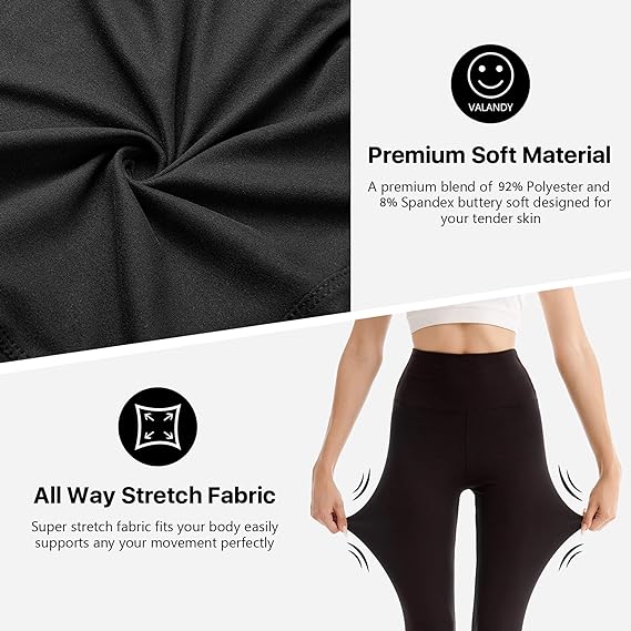 Hestic Sports Wear Women's Soft High Waisted Leggings Tummy Control Yoga Pants High waist butt lifting custom yoga pants