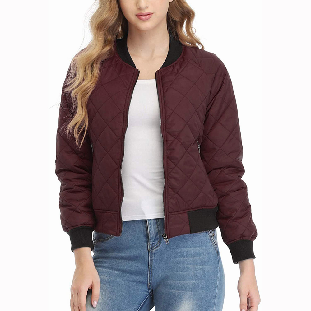 Hestic Sports Wear women bomber jacket wholesale winter ladies sports jacket custom print streetwear unisex floral bomber jackets